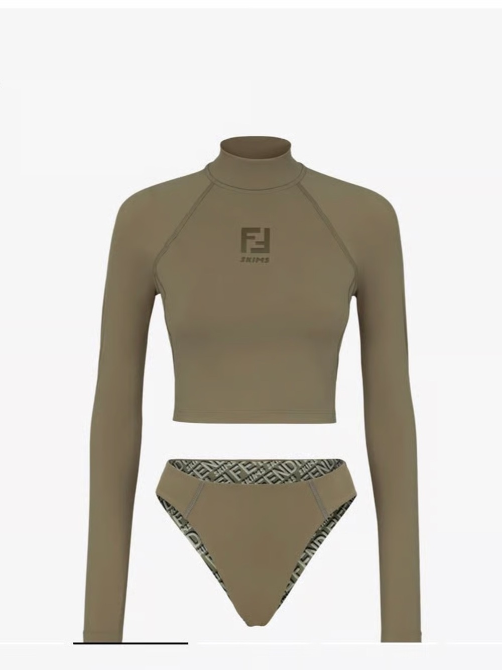 Fendi Skims Rashguard Bikini Set - Picture 2 of 9